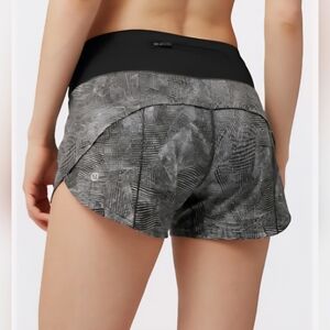 lululemon athletica Black and White Athletic Shorts